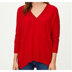 Red V-Neck Sweater